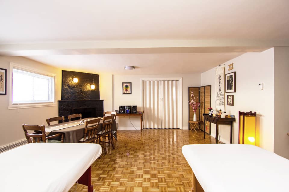 Salle de cours et de soins de l'Institut Kaizen Reiki